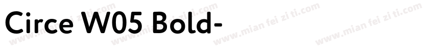 Circe W05 Bold字体转换